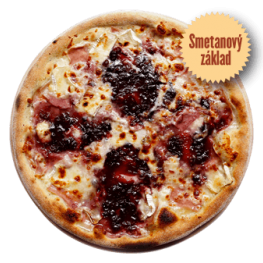 Pizza Delux Brusinková - smetanová