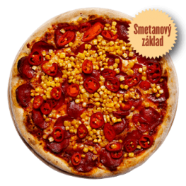 Pizza Delux Mexicana - smetanová